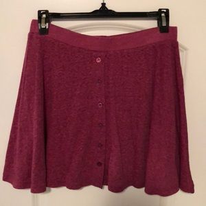 Cranberry Skater Skirt